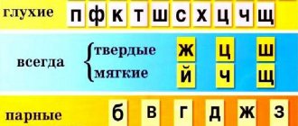 Характеристика букв и звуков в русском языке