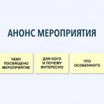 Куда приглашаете – Чему посвящено мероприятие – Для кого предназначено и почему интересно посетить – Что особенного (чем отличаетесь от других таких же) - Призыв записаться