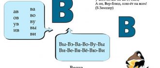 Practicing the pronunciation of the letter B