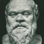 Sculpture of Socrates.