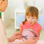 Session with a speech therapist